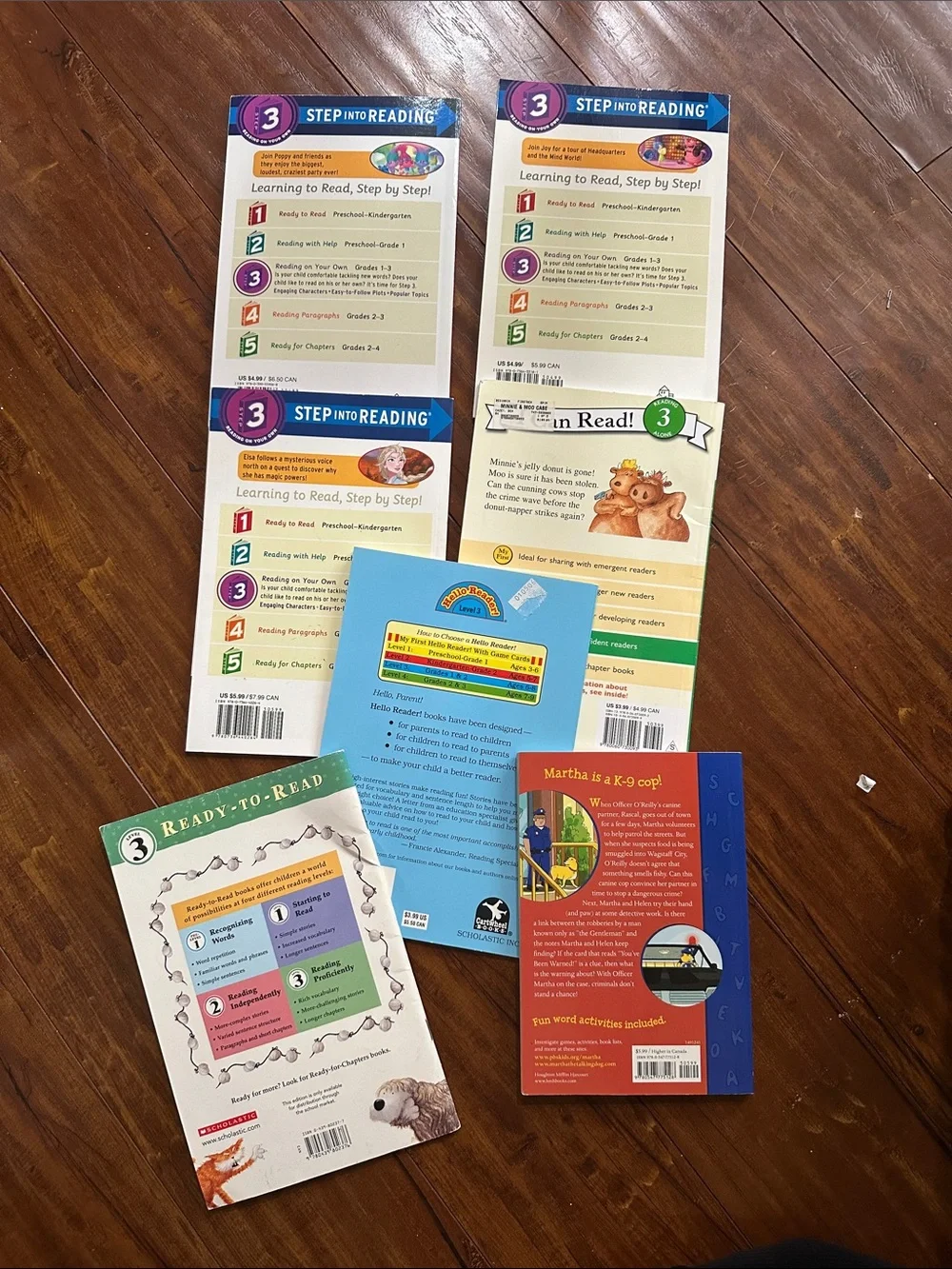 7 Level 3 Reader Books Frozen Trolls Inside Out Bunnicula Fluffy OOP Bundle